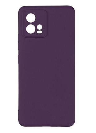 Чехол с рамкой камеры silicone cover a motorola g72 purple