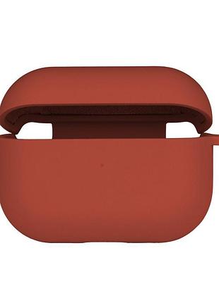 Чехол с микрофиброю silicone case airpods pro red