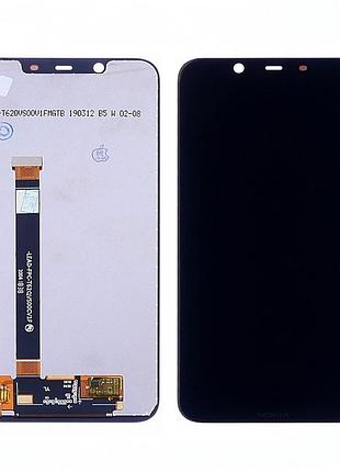 Дисплей для nokia 8.1 ta-1119/ ta-1128/ ta-1062 с сенсором черный (dh0816)