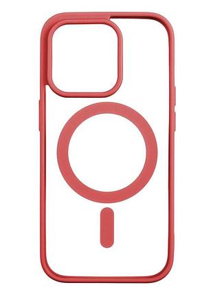 Чехол color magsafe apple iphone 14 pro red
