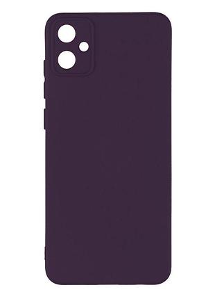Чехол с рамкой камеры silicone cover a samsung galaxy a05 purple