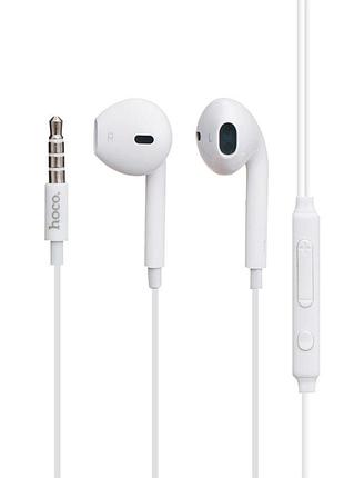 Проводные наушники с микрофоном hoco 3.5 mm m55 memory sound 1.2 m white