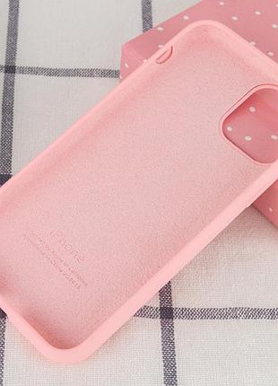 Чехол silicone case full protective (aa) для apple iphone 11 pro max (6.5") розовый / pink 3