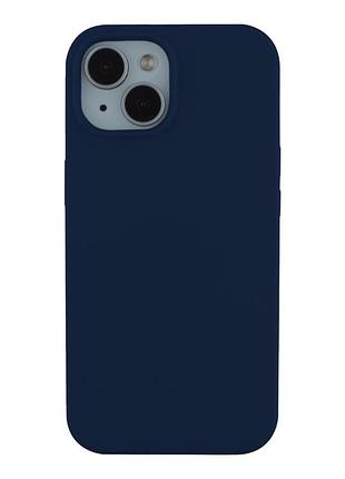 Чохол soft silicone case full size для iphone 15 силіконова панель-накладка для телефону iphone 15 blue cobalt