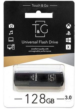 Usb-накопитель t&g flash drive 3.0 128gb vega 121 usb flash drive 3.0 128гб black