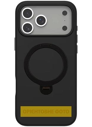 Чехол ummi colorful magsafe hq ring для iphone 17 с кольцом-подставкой 360° айфон 17 black