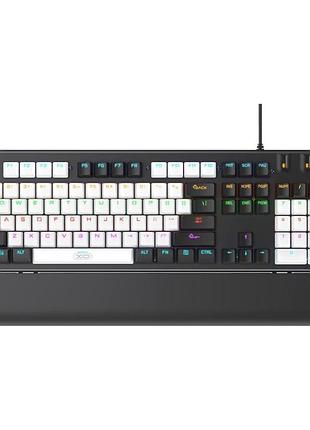 Игровой набор 2в1 клавиатура и usb мышка xo kb-06 mixed color luminous mechanical (ua/eng раскладка/rgb