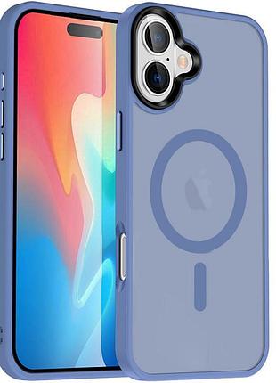 Чохол ummi colorful with magsafe для iphone 16 plus для телефону магнітна зарядка айфон 16 плюс sierra blue