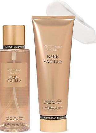 Парфюмированный спрей мист лосьон для тела victoria’s secret bare vanilla fragrance mist lotion ваниль