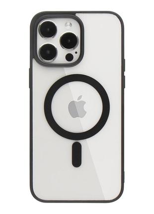 Чехол color magsafe для apple iphone13 pro max black