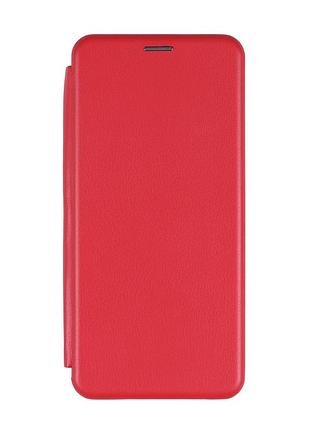 Кожаный чехол-книжка 360 hard для samsung galaxy a54 5g карман для карт red