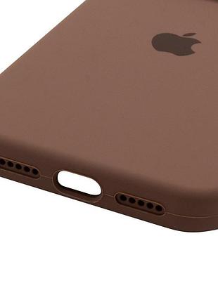 Чехол silicone case full camera protective (aa) для apple iphone 17 pro max (6.9") коричневый / brown 5