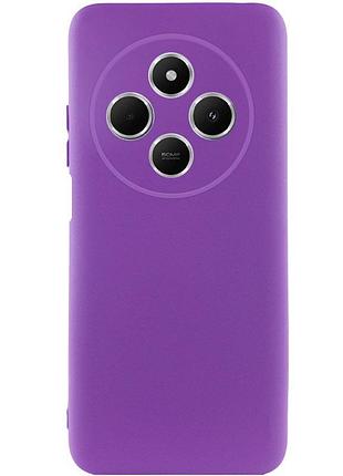 Чехол tpu getman liquid silk full camera для xiaomi redmi 14c / poco c75 фиолетовый / purple