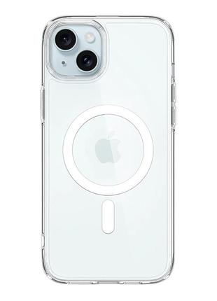 Прозорий чохол накладка spigen ultra hybrid magsafe для apple iphone 15