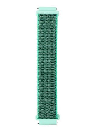 Ремешок nylon 20mm universal для samsung/amazfit/huawei текстильная застежка turquoise