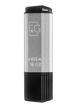 Флешка юсб t&g 16gbvega 121,usb flash drive 2.0 16гб grey