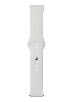 Ремешок 22mm universal silicone button design для samsung/amazfit/huawei white