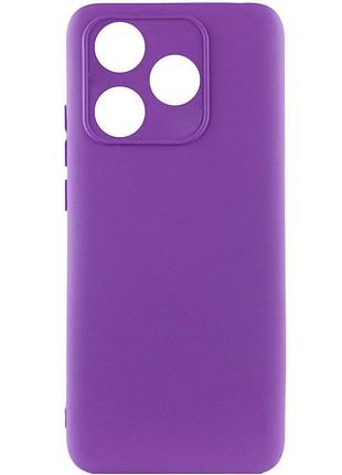 Чехол silicone cover lakshmi full camera (a) для tecno spark 10 фиолетовый / purple