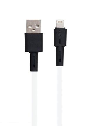 Кабель borofone bx31 silicone usb - lightning 5a max 1 m белый