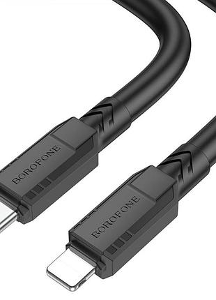 Кабель borofone bx81 goodway pd 20w type-c to lightning 1 m black