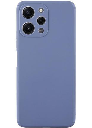 Силиконовый чехол candy full camera для xiaomi redmi 12 голубой / mist blue