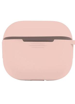Чехол с карабином silicone case airpods 3 pink