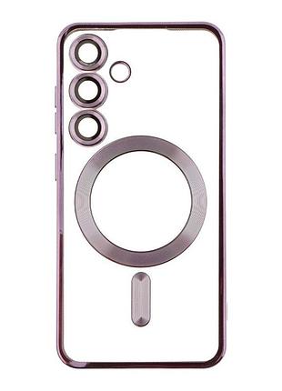 Чехол tpu metallic full camera magsafe samsung galaxy s24 dark purple