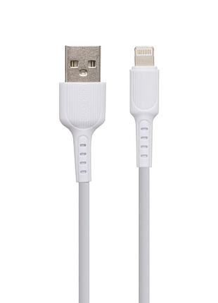 Кабель usb borofone bx16 usb - lightning 1м белый