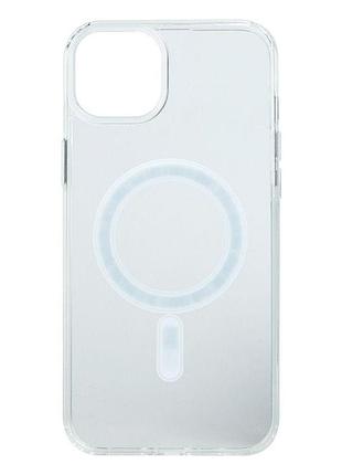 Чехол magsafe clear full size apple iphone 14 plus прозрачный