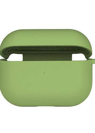 Чехол с микрофиброю silicone case airpods pro 2 mint