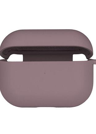 Чехол с микрофиброю silicone case airpods pro blackcurrant