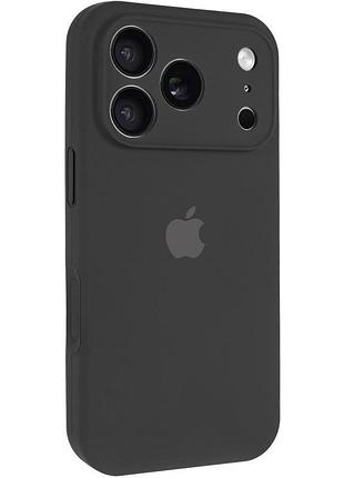 Чохол silicone case full camera protective (aa) для apple iphone 17 pro max (6.9") чорний / black