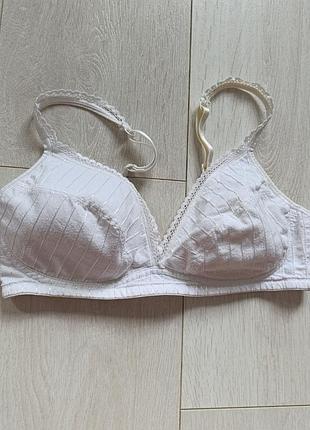 Белый бюстгальтер базовый бюст без косточек лиф m&amp;s 34c 75c 70d