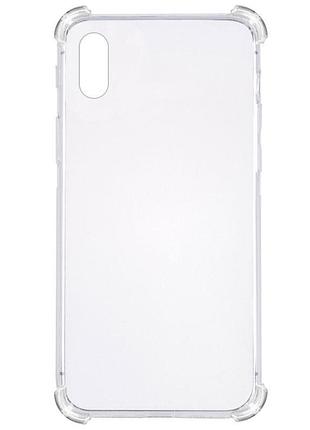 Tpu чохол getman ease logo посилені кути для apple iphone x / xs (5.8") безбарвний (прозорий)
