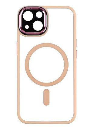 Чехол creative tpu pc metal calais magsafe apple iphone 15 pink