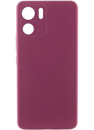 Чехол silicone cover lakshmi full camera (aaa) для motorola edge 40 бордовый / plum