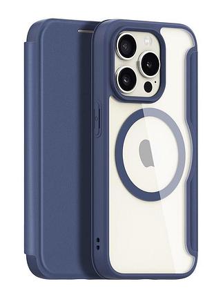 Чехол-книжка dux ducis skin x pro magsafe apple phone 15 pro blue (35096_3344941)
