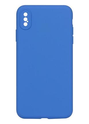 Чехол protective full frame camera для apple iphone xs max royal blue королевский синий