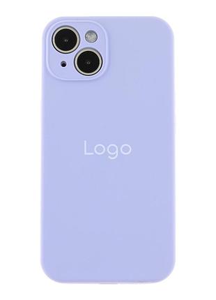Чохол silicone case full із захистом камери для iphone 13 elegant purple