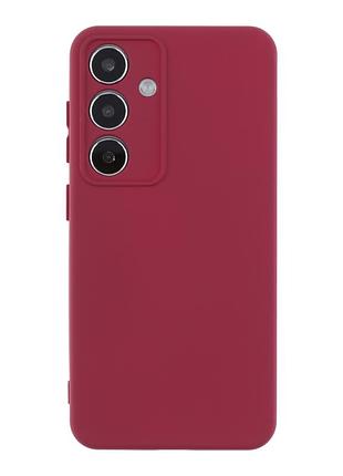 Чехол silicone cover с рамкой камеры (a) для samsung galaxy s24 plus 5g/s926 maroon