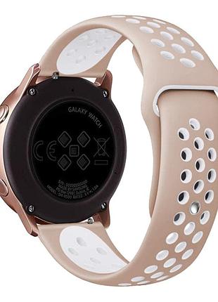 Ремешок nikes для samsung gear s3 22mm пудра-белый