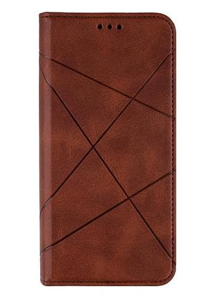 Чехол-книжка business для samsung a525 a52 (2021) коричневый
