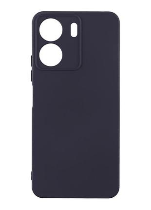 Чехол silicone cover с рамкой камеры (a) для xiaomi redmi 13c 4g / poco c65 dark blue