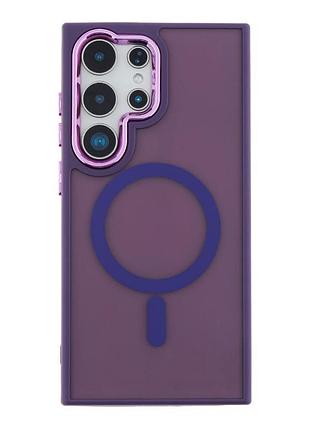 Чехол tpu space magnetic color with magsafe samsung galaxy s24 ultra 5g dark purple (35381_3345958)
