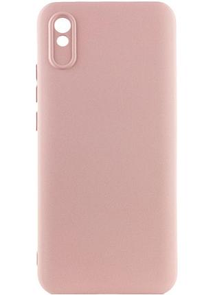 Чохол silicone cover lakshmi full camera (aaa) для xiaomi redmi 9a рожевий / pink sand