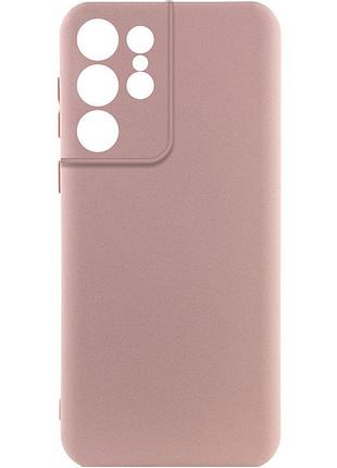 Чохол silicone cover ummi lakshmi full camera (aa) для samsung galaxy s22 ultra рожевий / pink sand