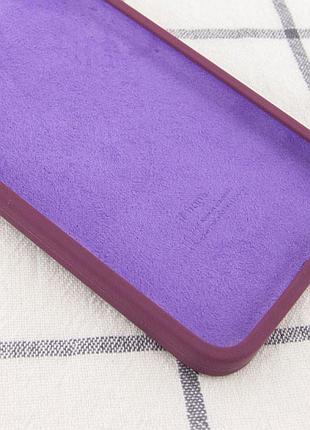 Чехол silicone case square full camera protective (aa) nologo для apple iphone 6/6s (4.7") бордовый / maroon 3