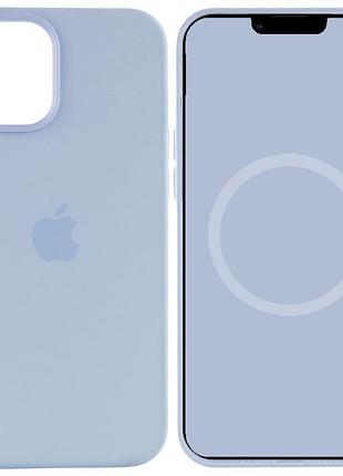Чохол silicone case (aaa) with magsafe and animation для apple iphone 12 pro max (6.7") блакитний / cloud blue
