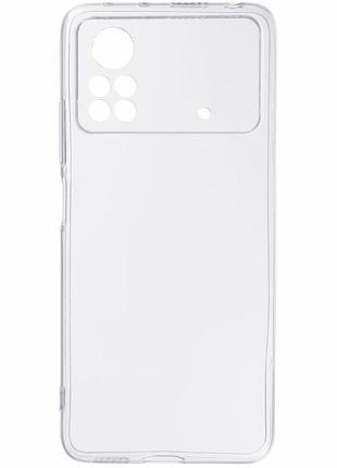 Tpu чехол epic transparent 1,5mm full camera для xiaomi poco x4 pro 5g бесцветный (прозрачный)