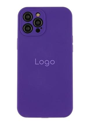 Чехол original full size with frame для apple iphone 12 pro purple